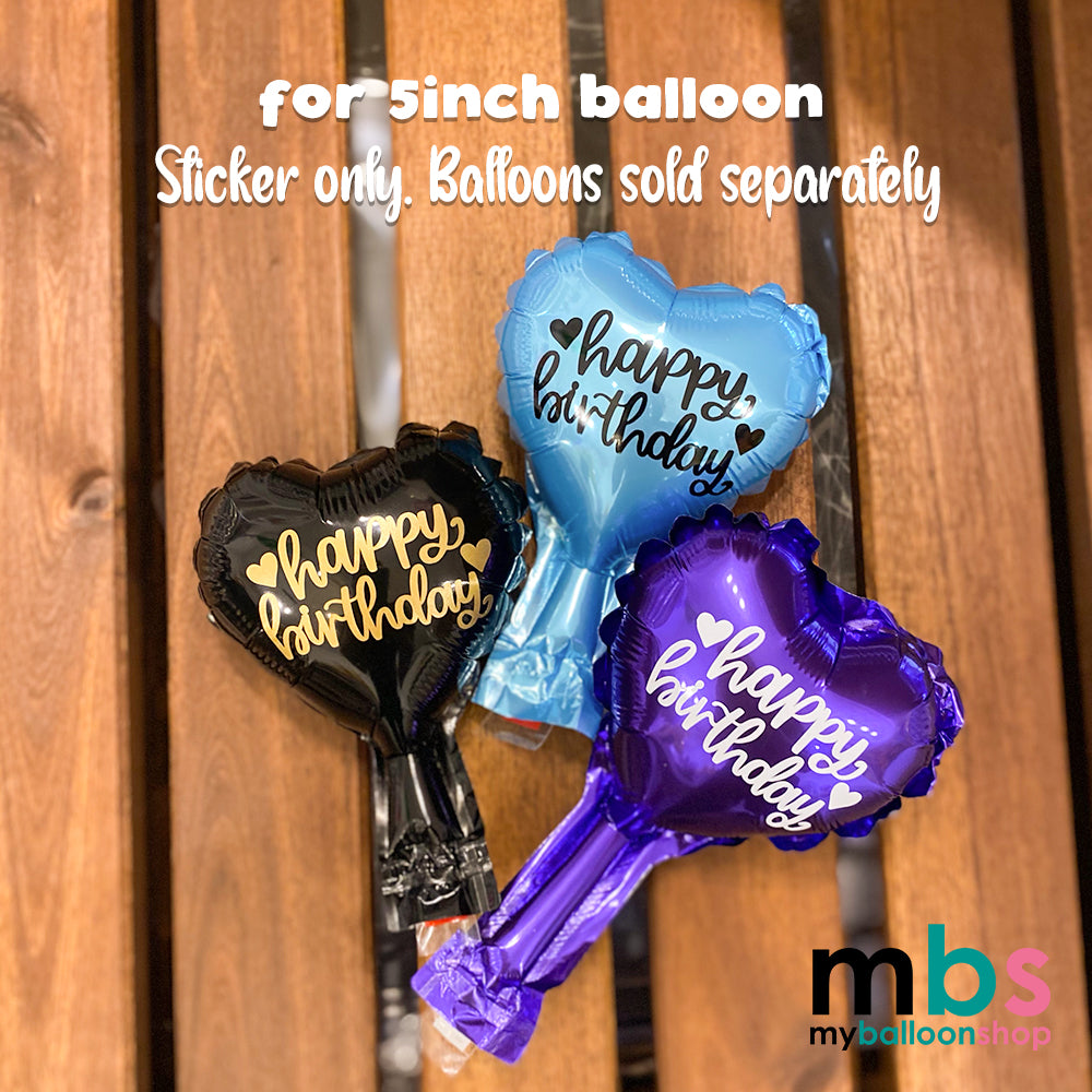 [B9] - 6 x Happy Birthday Sticker