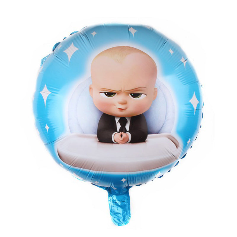 Baby Boss Printed Cartoon Foiled Balloons
