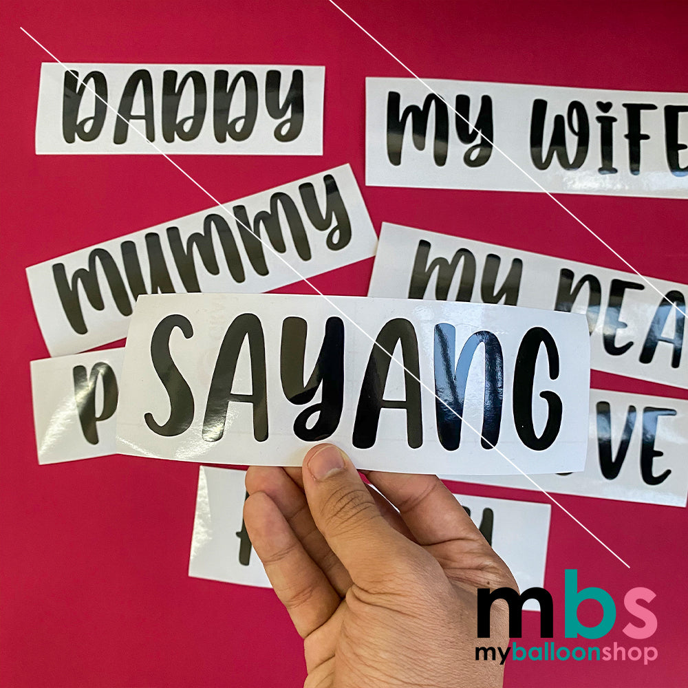 [M3] 1pc Ready Name Sticker