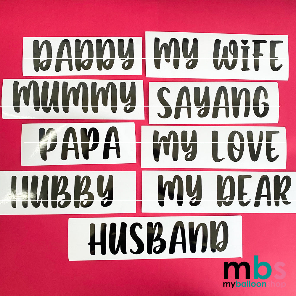 [M3] 1pc Ready Name Sticker