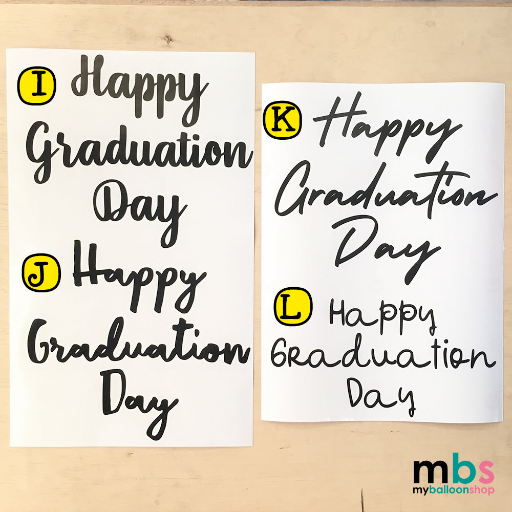 [G3] - Happy Graduation Day Medium Size Sticker