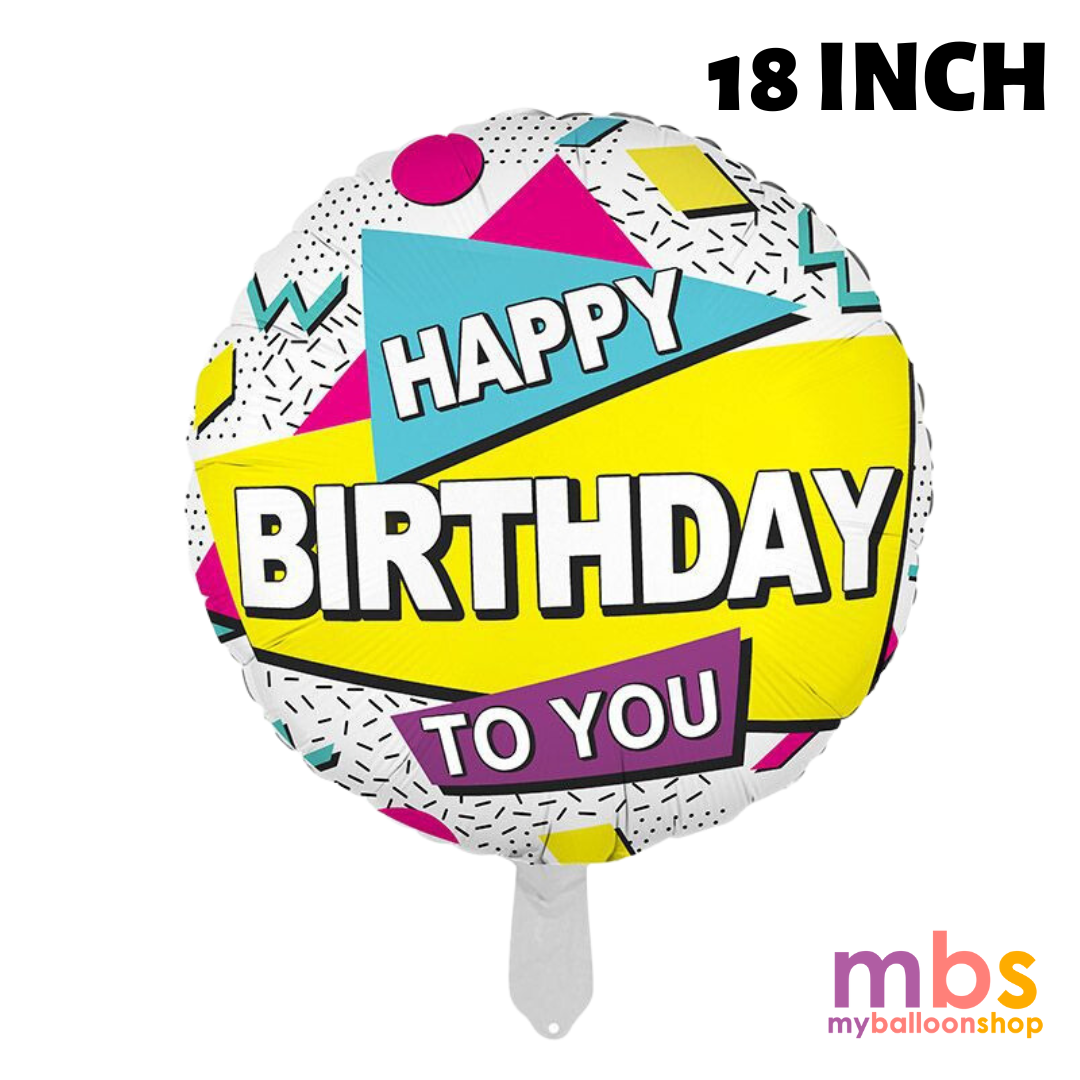 18 inch Happy Birthday Balloon