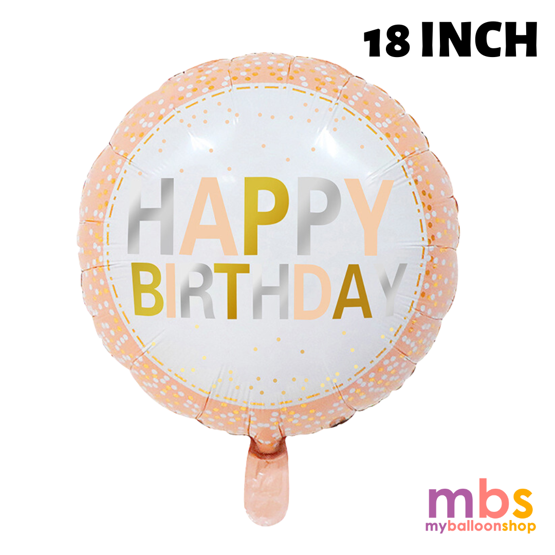 18 inch Happy Birthday Balloon