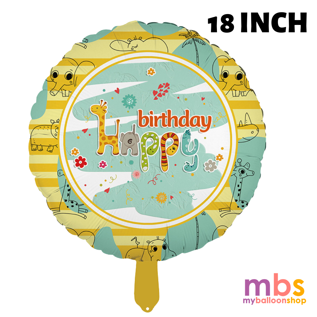 18 inch Happy Birthday Balloon