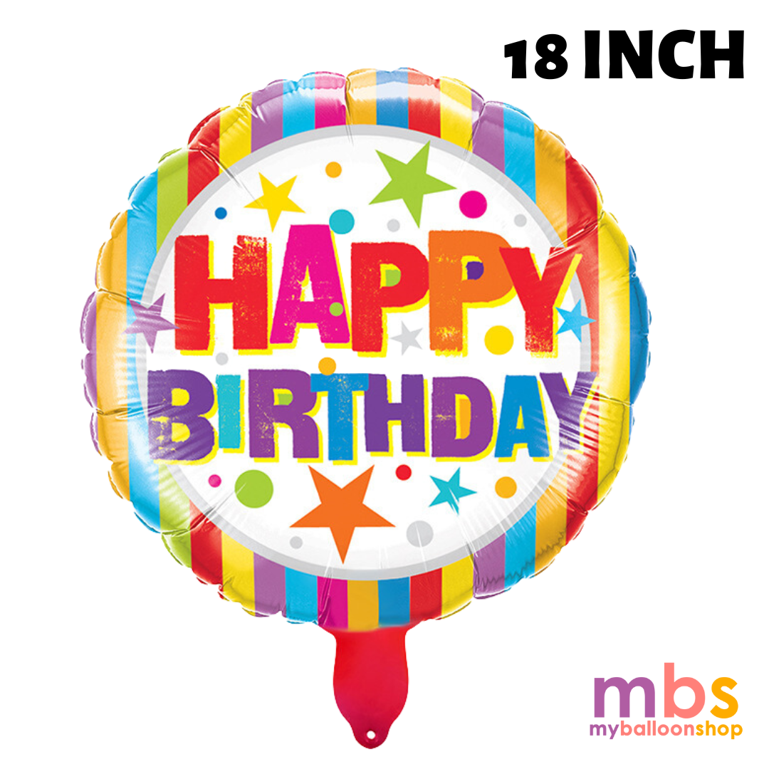 18 inch Happy Birthday Balloon