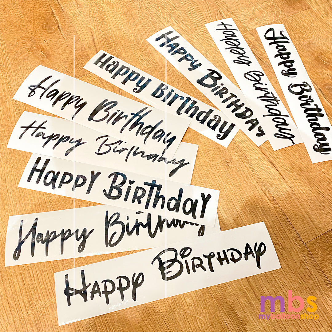 [HB12] - 1 x Happy Birthday Sticker