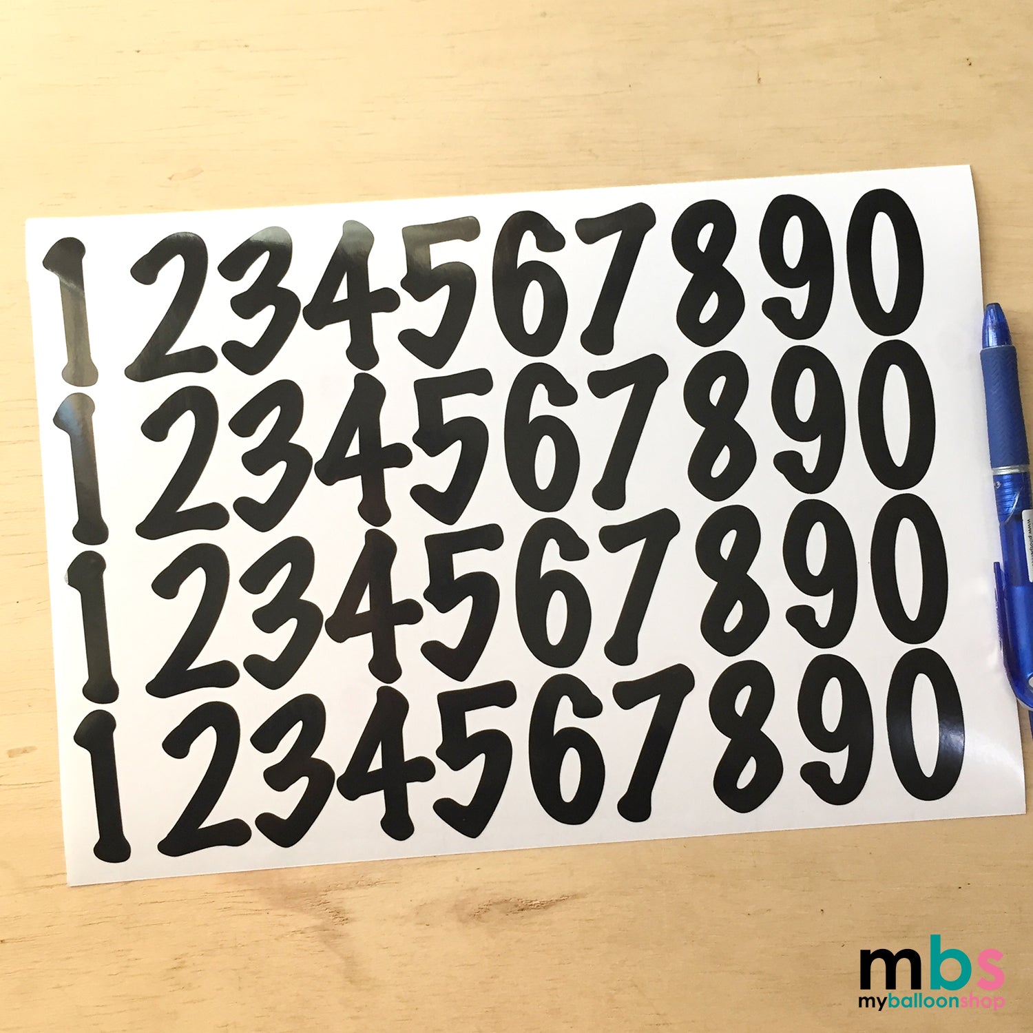[No] Single Number 123 Sticker