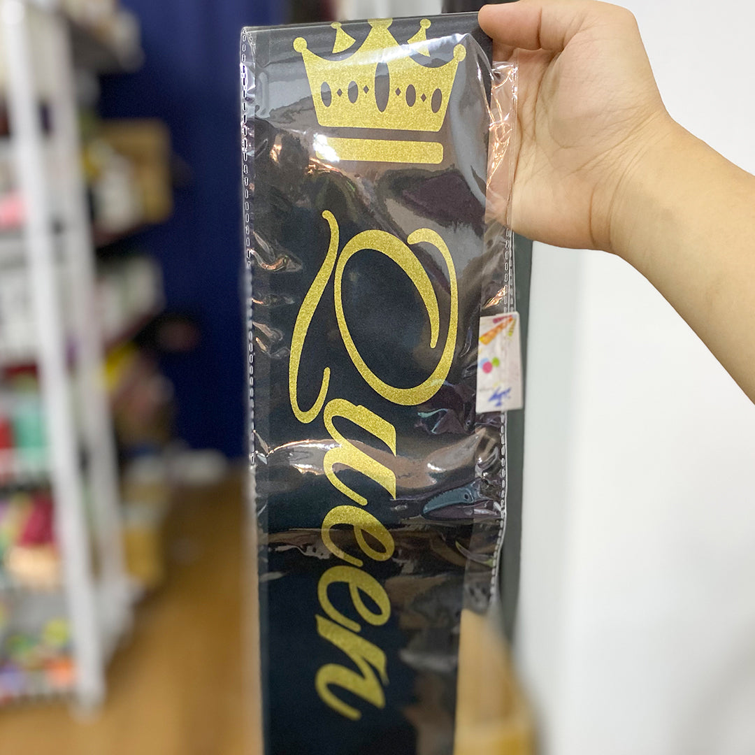 King and Queen Sash