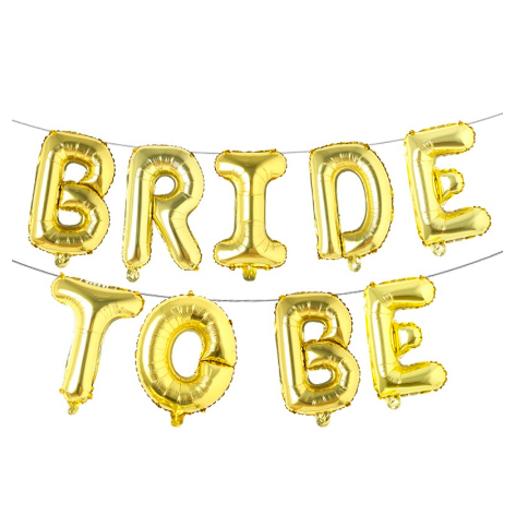 16 inch Bride To Be Balloons Banner
