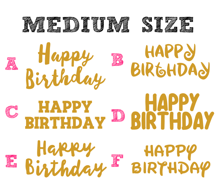 [HB2] - Happy Birthday Sticker - Medium