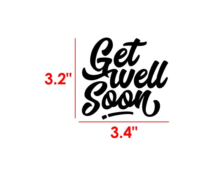 Get Well Soon - 6 Stickers