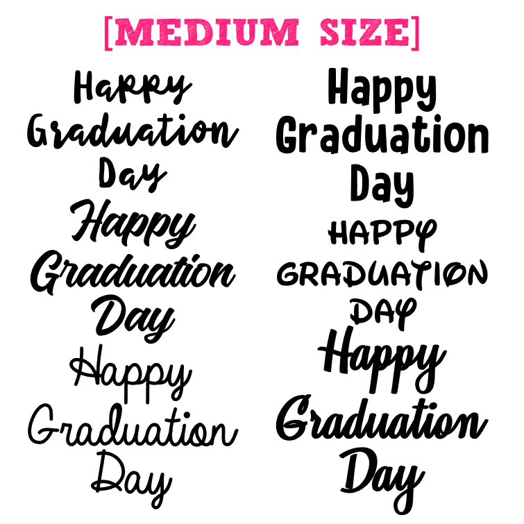[G3] - Happy Graduation Day Medium Size Sticker