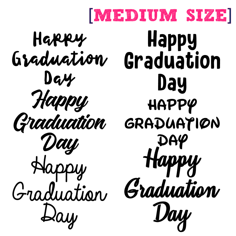 [G3] - Happy Graduation Day Medium Size Sticker