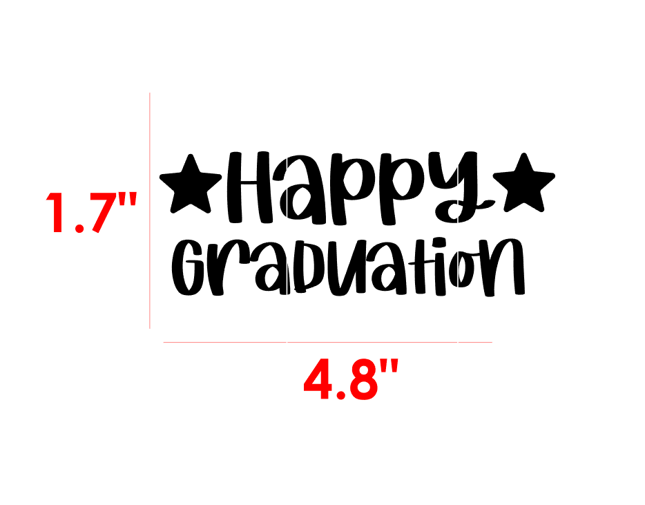[T2] - 8 x Happy Graduation Day Sticker