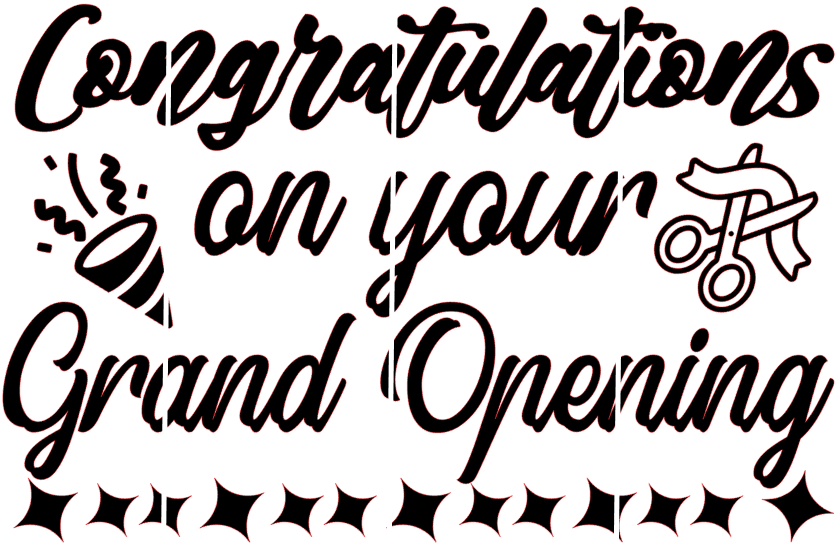 [Large Sticker] Congratulations on Your Grand Opening