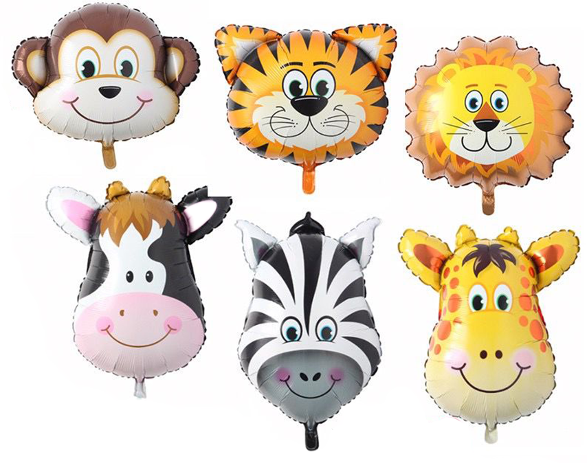 Animals Safari Foil Balloons