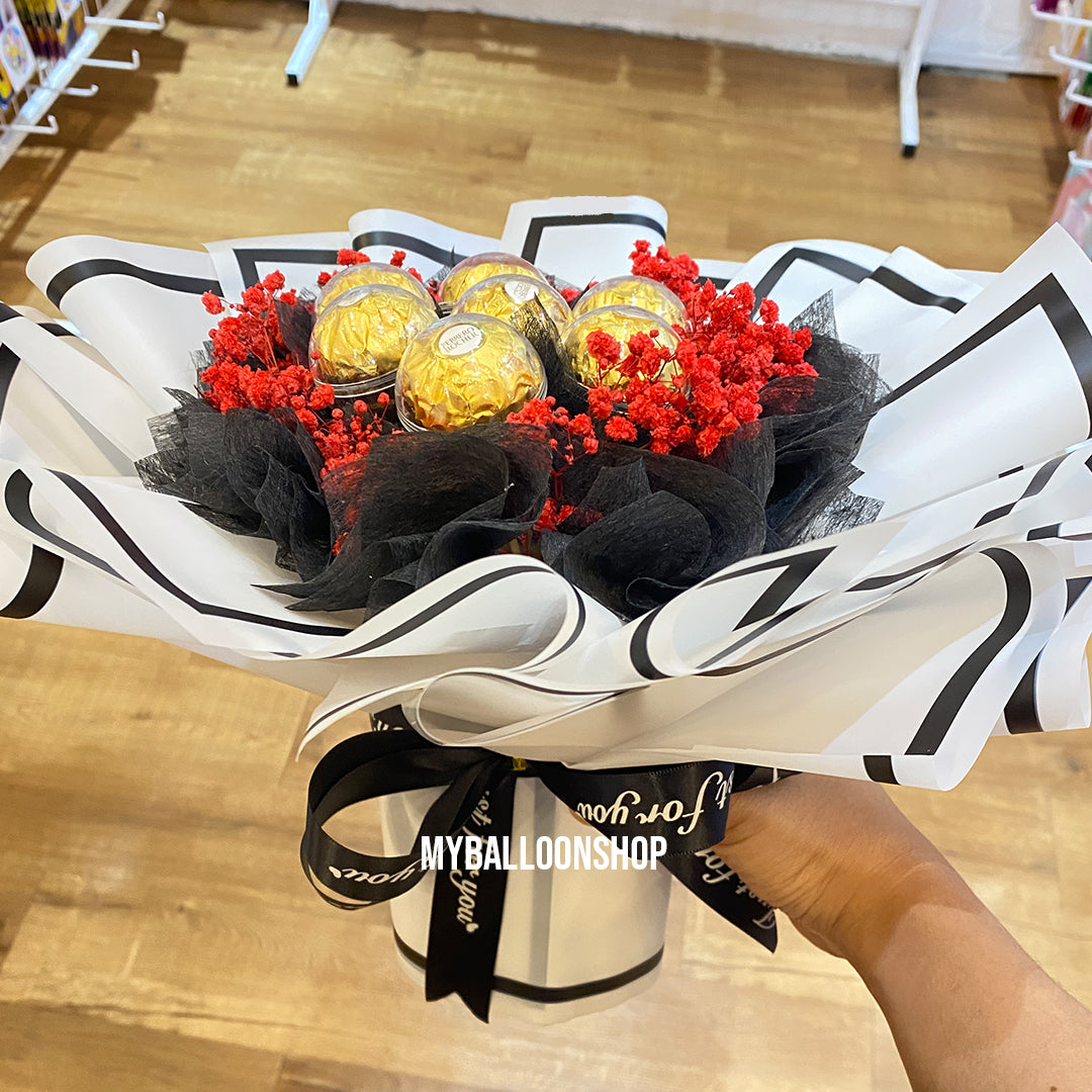 Chocolate Bouquet - Round Ferrero 7