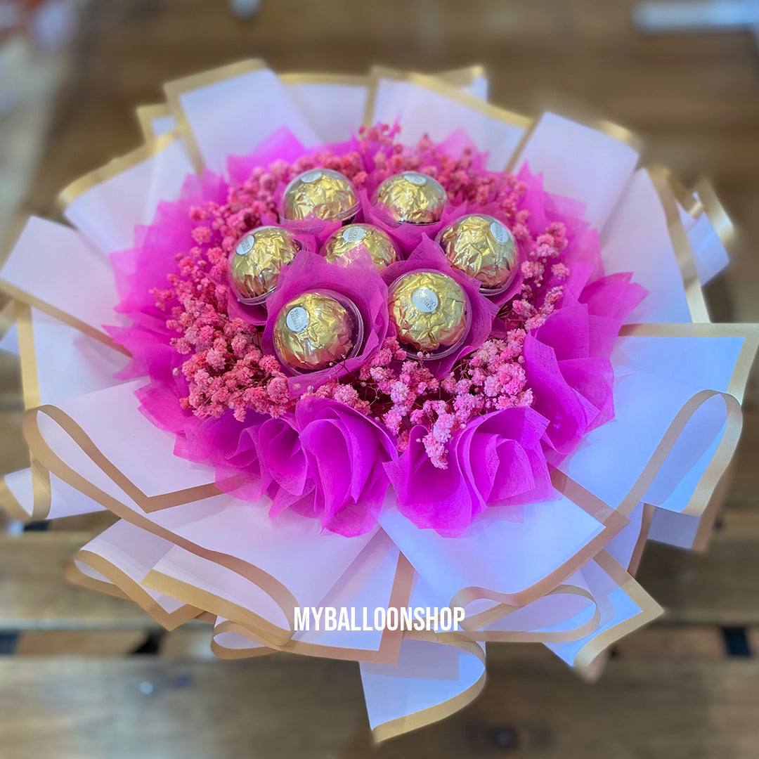 Chocolate Bouquet - Round Ferrero 7