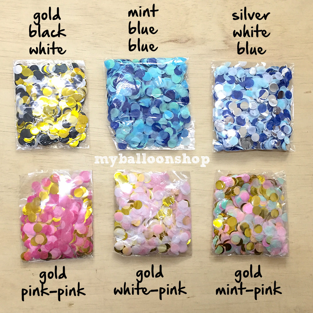 1cm confetti mix foil / tissue 10g