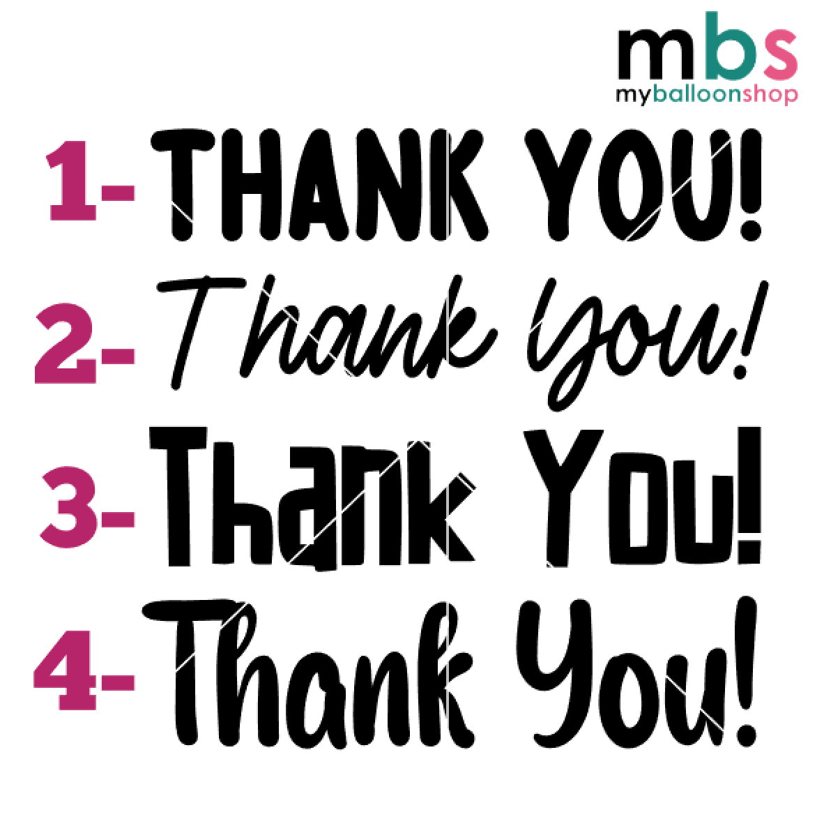 [K1] - Thank You Sticker [Medium | Large]