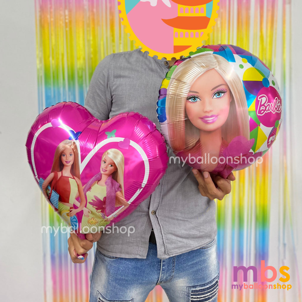 Barbie Balloons Theme Foiled Balloons